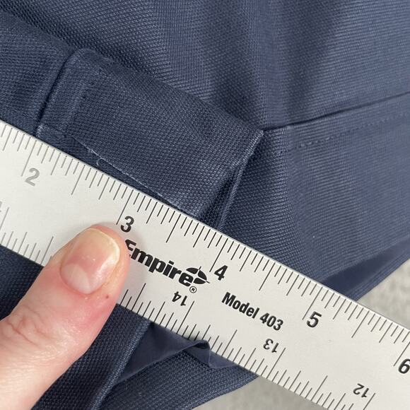 Kate Spade Shorts Womens 4 Navy Blue Cuffed Bow Back Gold Button Classic Preppy - Picture 15 of 15